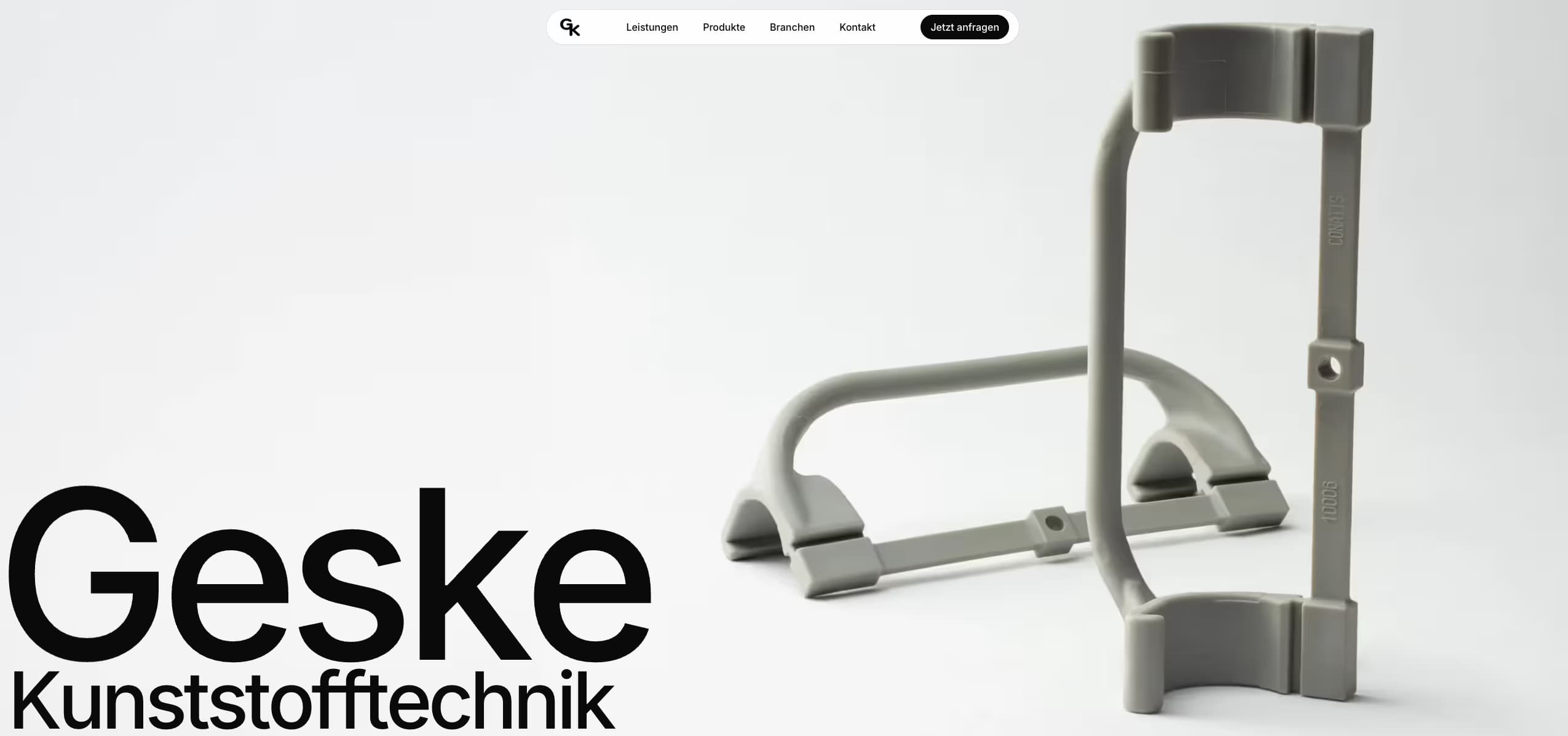 Screenshot der Geske-Kunststofftechnik-Homepage