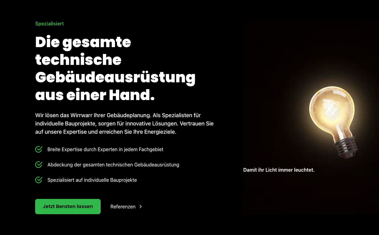 Screenshot der Koch-und-Rau-Ingenieure-Homepage