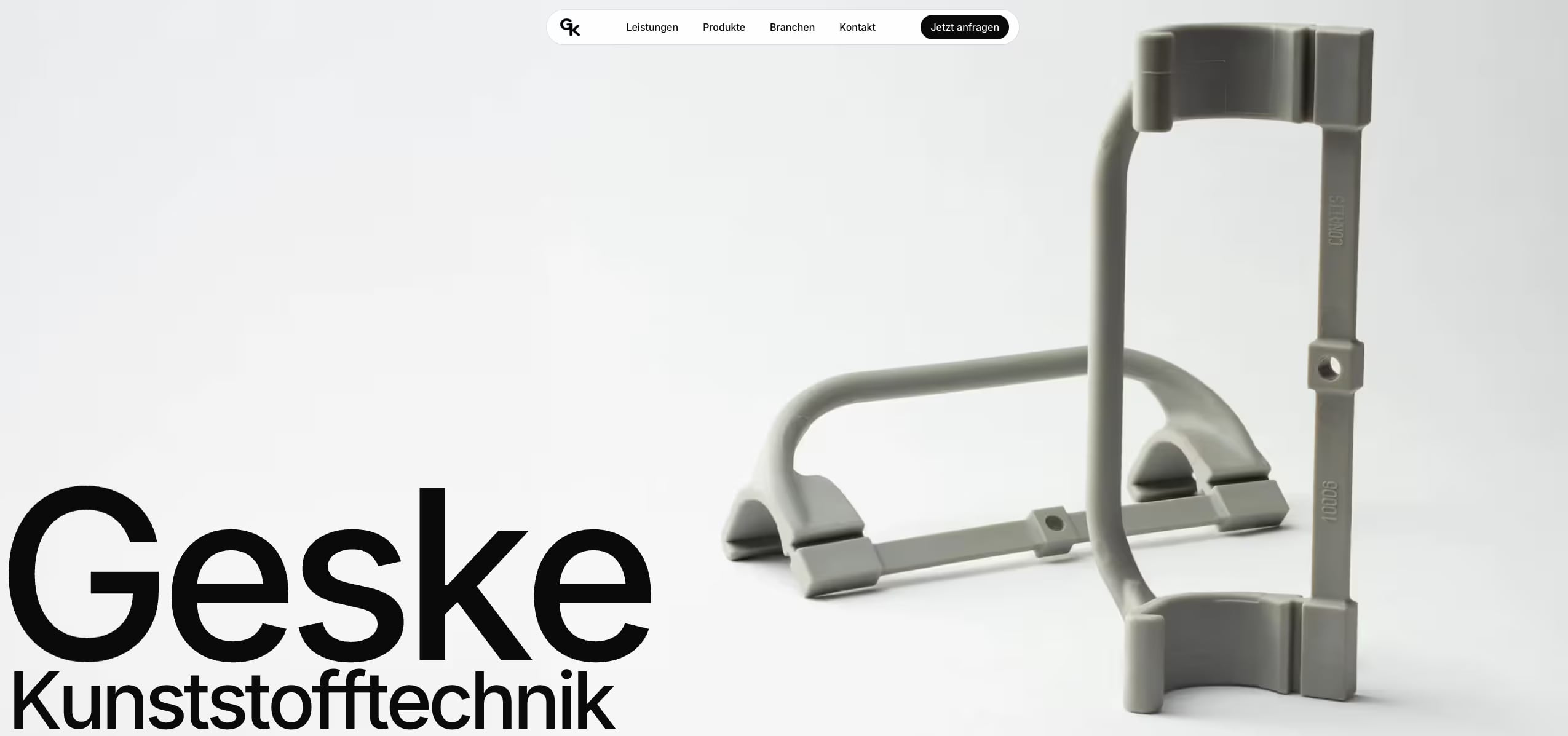 Screenshot der Geske-Kunststofftechnik-Homepage